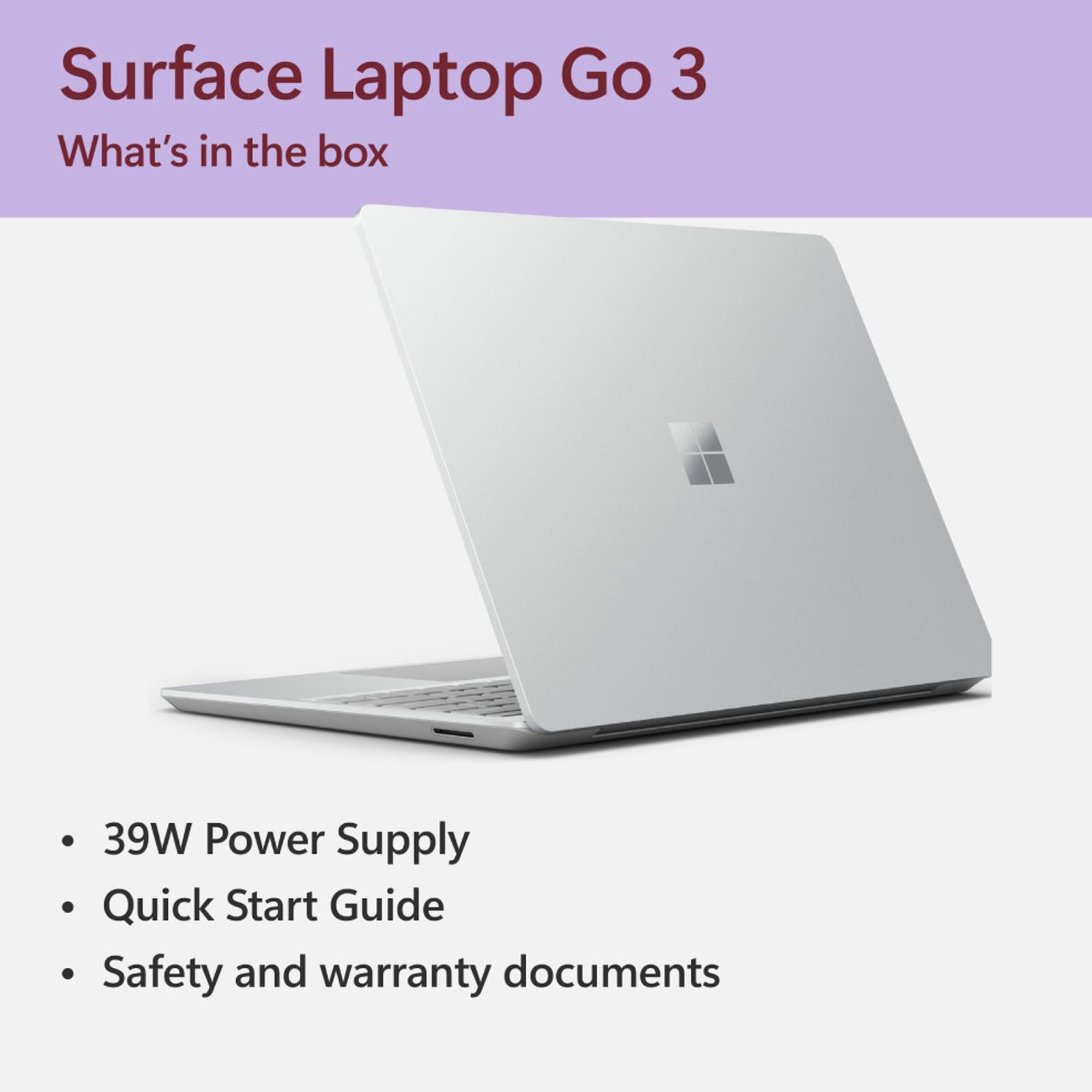 Buy Microsoft Surface Laptop Go 3 Intel Core i5 12th Gen (12.4